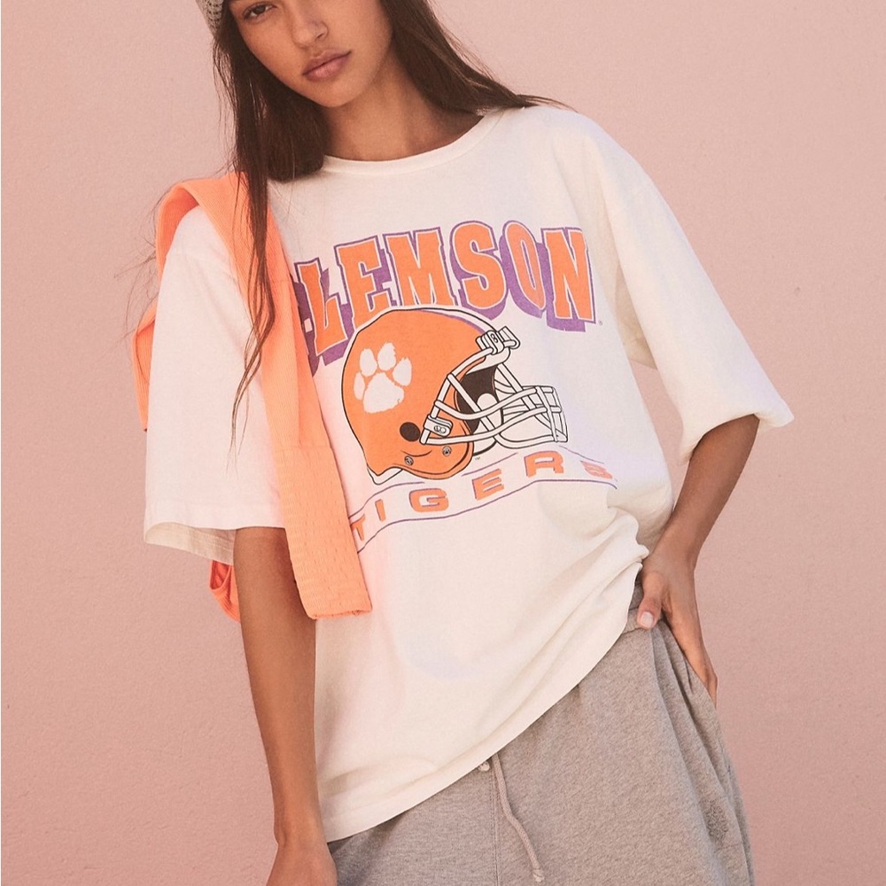 vintage clemson tigers boyfriend tee